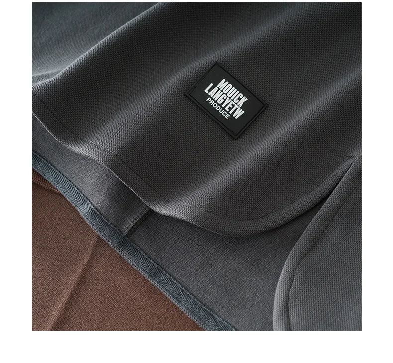 DUKEEN Heavyweight Pique Fabrics Tank Top Men 2024 Summer Sports Fitnesssleeveless T-Shirt Loose Solid Color Tops