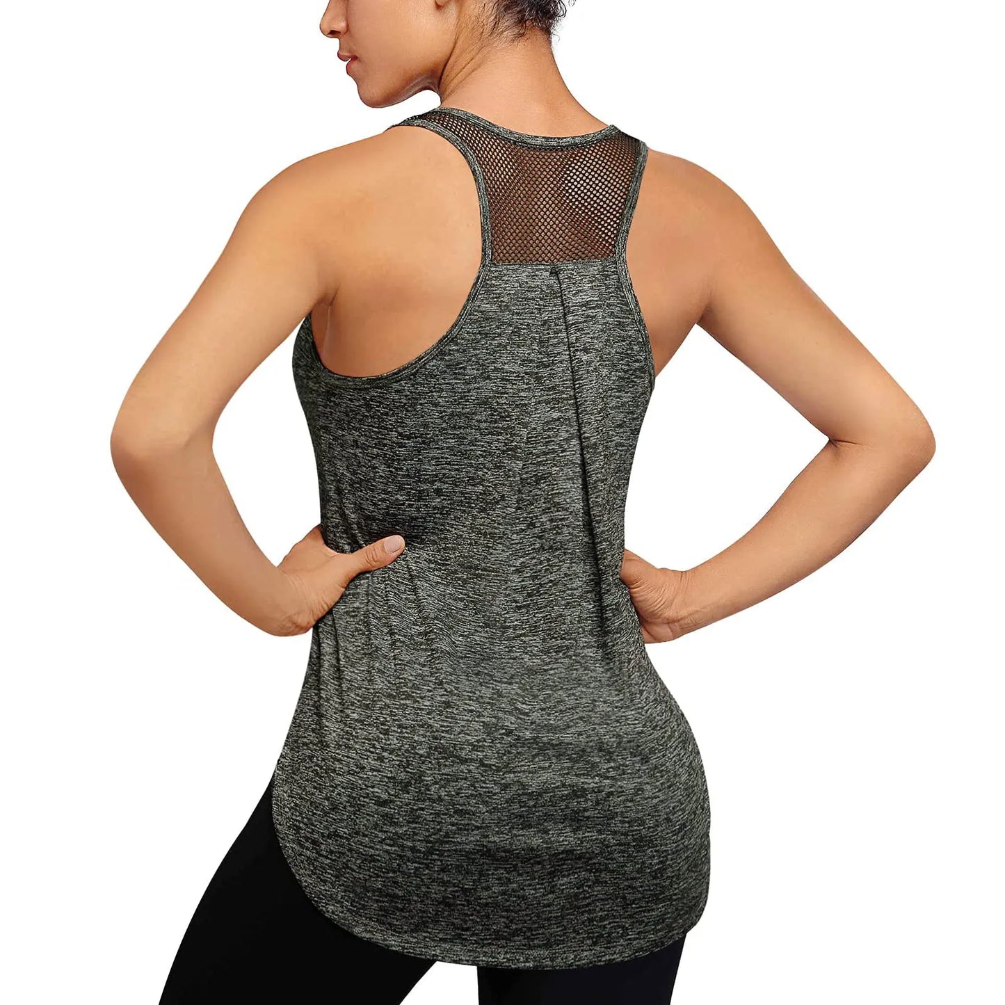 Tops Workout Tops Tank Yoga Racerback Mesh Running Women Shirts Women's Blouse 2x Ladies Tops Muscle Tee