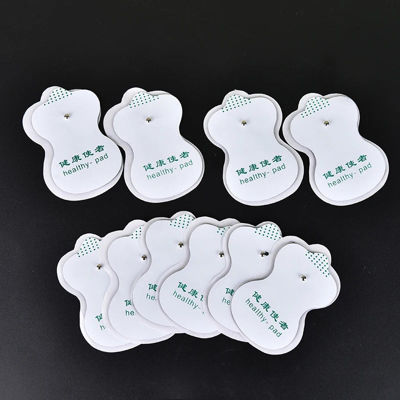 10PCS Healthy Pad Electrode Massage Pads Cable for Digital Tens Acupuncture Device Body Massager Therapy Machine