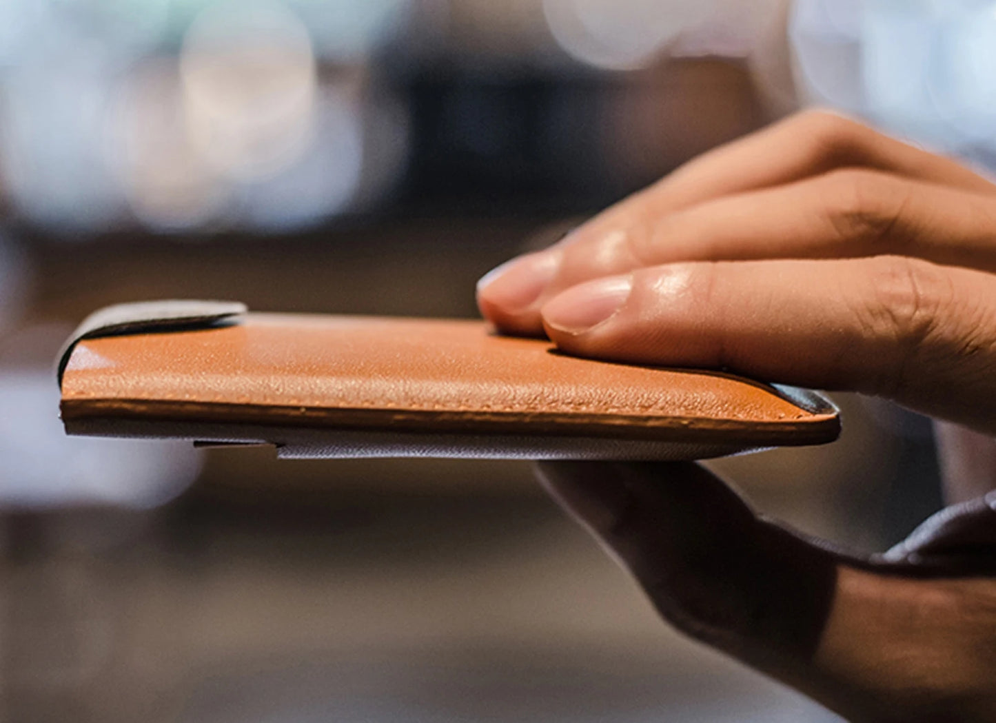 DAX V1 V2 V3 Leather Card Holder Mini Slim Portable Pulled Men Credit Card Wallet Color Gradient 5Card Money Purse Women Handbag