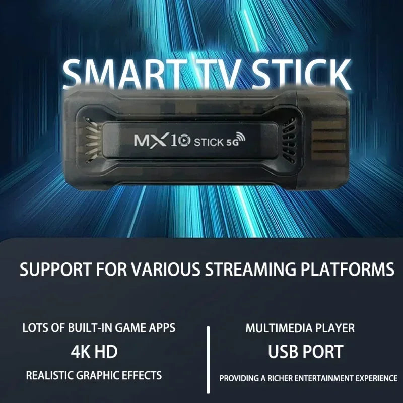 Wholesale MX10 TV Stick RK3228A HDR IPTV 4K Smart TV Dongle Dual Wifi 1GB 8GB 4 Core 64bit Android TV Box With Remote Control