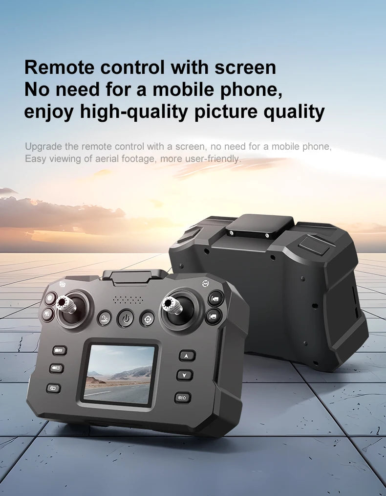 NEW K12Max UAV With Screen Control 5G 8K HD Camera Brushless Drone Optical Flow Positioning Aerial Four-Axis Aircraft Gifts Toys