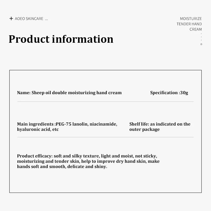 Anti-wrinkle Hand Cream Collagen Skin Soften Nourish Cracked Repair Whitening Moisturizing Anti-drying Product Korean Skin Care