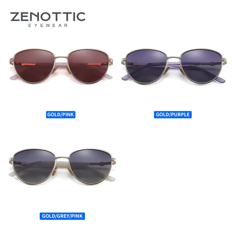 ZENOTTIC Butterfly Sunglasses for Men Women Alloy Coating Driving Shades Cat Eye Eyewear UV400 Goggles Sun Glasses 2023 2024