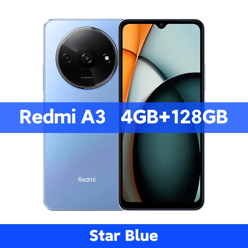 2025 A+ Redmi A3 Smartphone 6.71" Dot Drop display MediaTek Helio G36 64GB / 128GB ROM 5000mAh Battery 90Hz [World Premiere]