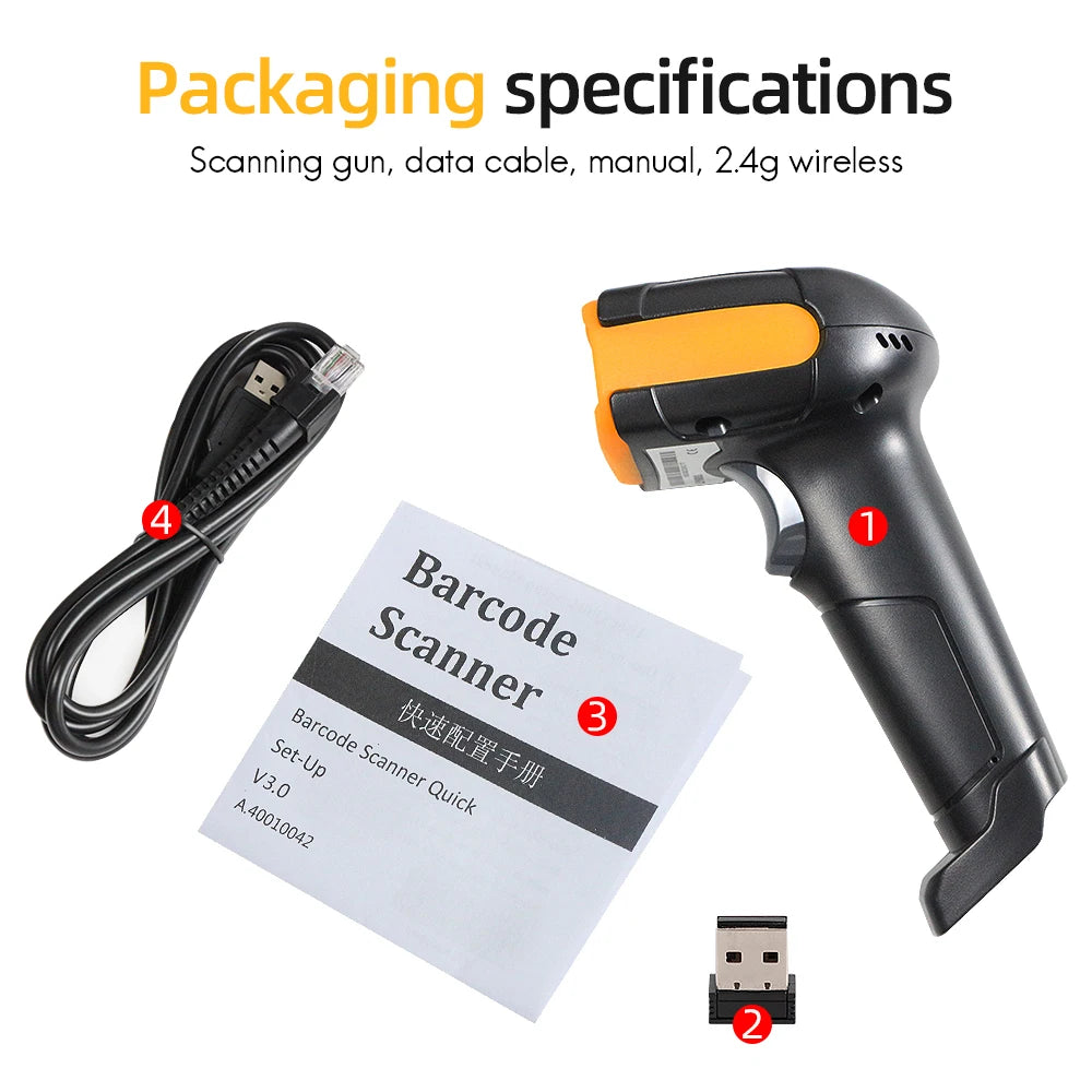 Barcode Scanner  1D/2D QR Bar Code Reader PDF417 for Mobile IOS Android IPAD