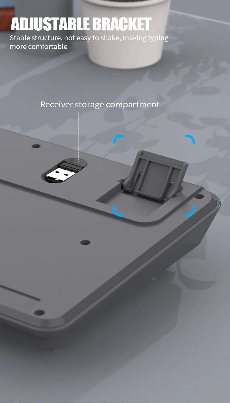 Russian Wireless Keyboard With Russian Layout Spanish Arabic Korean Keyboard Mouse Kit Bluetooth RGB Backlight Volume Knob K94