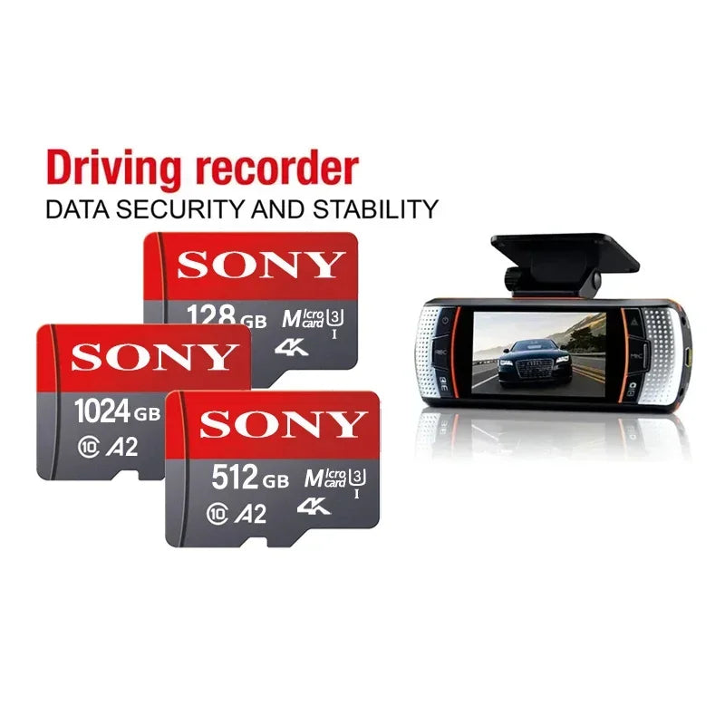 SONY Micro SD Card Memory Class 10 High Speed 1024GB 4K Ultra-HD Video A2 TF Flash Card MicroSD for Xiaomi Camera Phone Drone