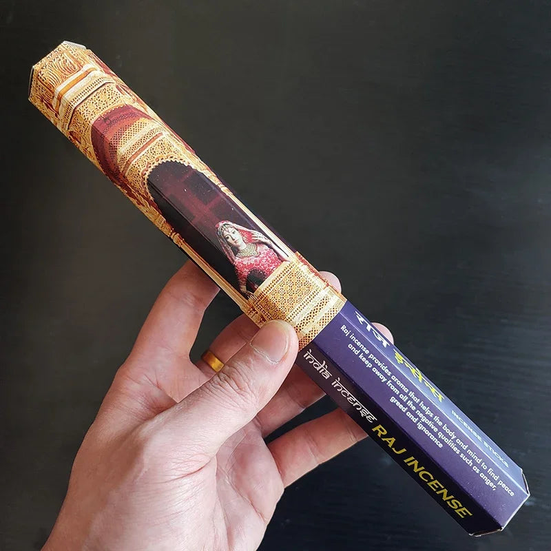 YXYMCF India Sandalwood Incense Sticks Meditation Lavender Sage Palo Santo Tibetan Line Incense Aromatherapy Lasting Fragrance