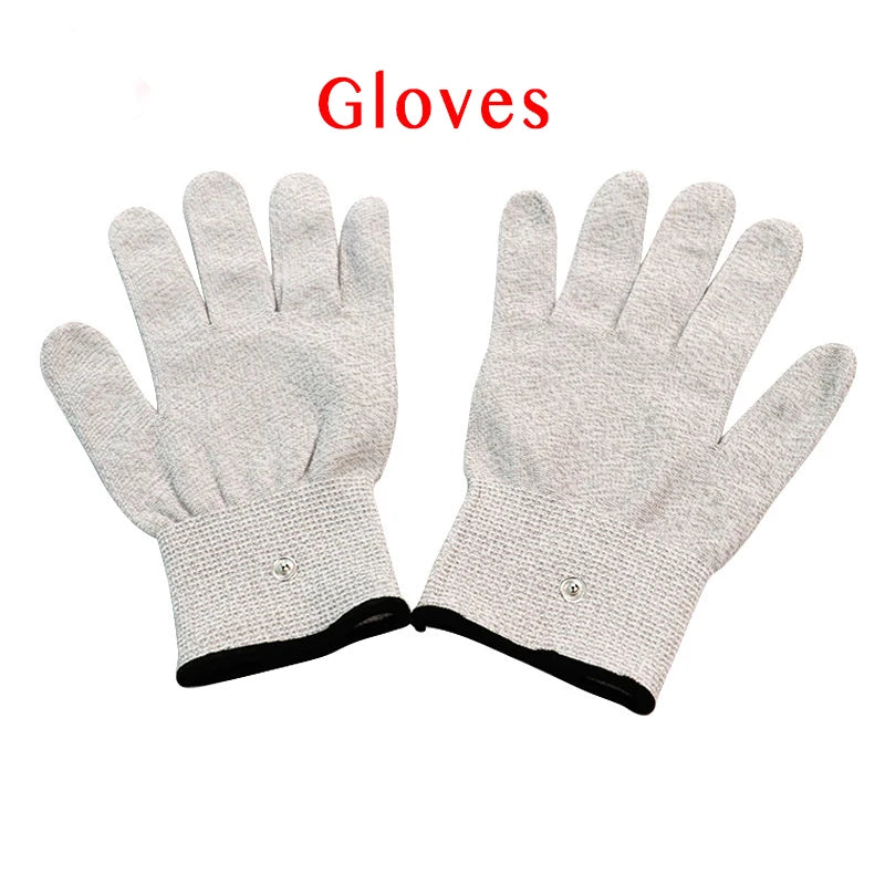 2 Way Electrode Wire Gloves 2.5mm Cable EMS Muscle Stimulator Electrode Pads TENS Unit Massage Machine Lead Wire Replacement