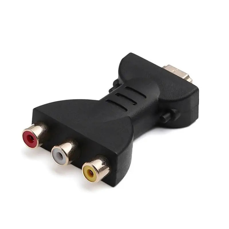 Mini HDMI TO AV Gold-plated HDMI-compatible Male To 3 RGB RCA Video Audio Adapter AV Component Converter Connector For HDTV DVD