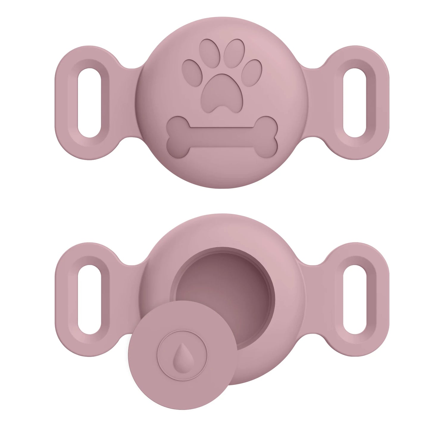 Silicone Engraved Cover For Apple Airtag Case Dog Cat Collar GPS Finder Protective Soft Case For Apple Air Tag Tracker Holder