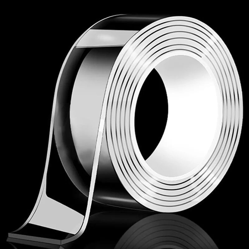 Nano Double sided Adhesive Tape Extra Strong Waterproof Transparent Traceless Tape Thickened Reusable Decorative Tape Home Tools