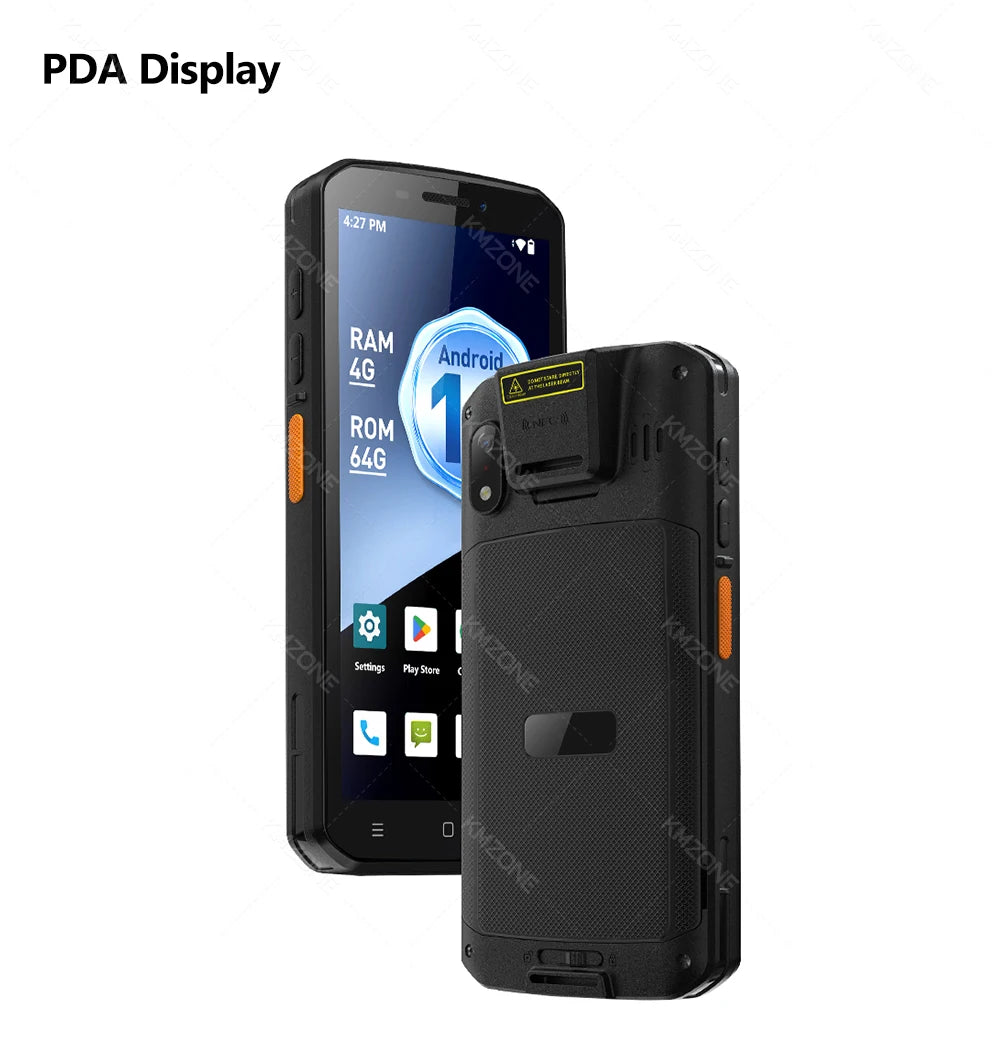 MTK6765 PDA Terminal Android 14 with NFC 4G64G Wifi GPS 1D 2D QR Barcode Scanner Reader Data Collector Mobile Warehouse device