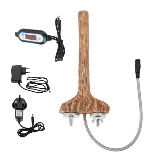 Birds Warmer Perch Bird Cage Heated Perches Fast Heating Intelligent Temperature Control Resin Parrot Thermal Stand for Winter