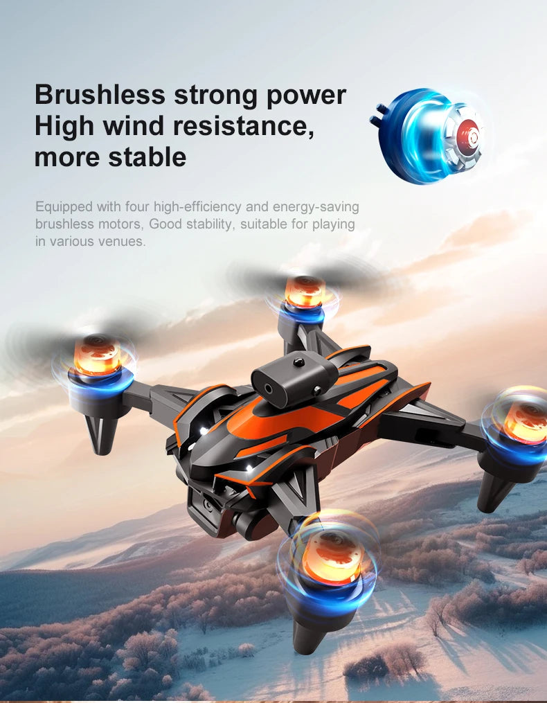 NEW K12Max UAV With Screen Control 5G 8K HD Camera Brushless Drone Optical Flow Positioning Aerial Four-Axis Aircraft Gifts Toys