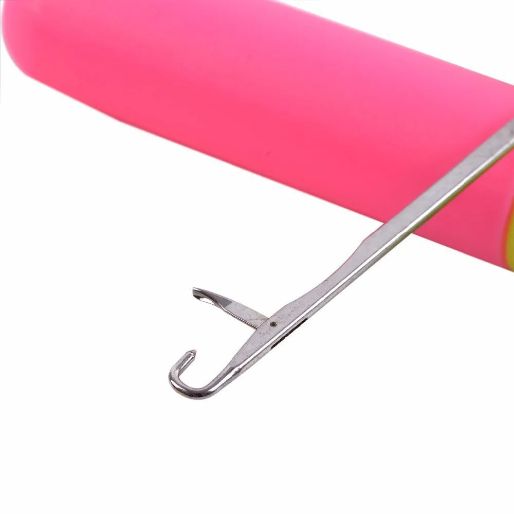 Crochet Hook Plastic Crochet Hook Needle For Hair Weaving Hook Needles 10/15 Pcs Dreadlock Knit Hair Weaving Crochet Needle Hook