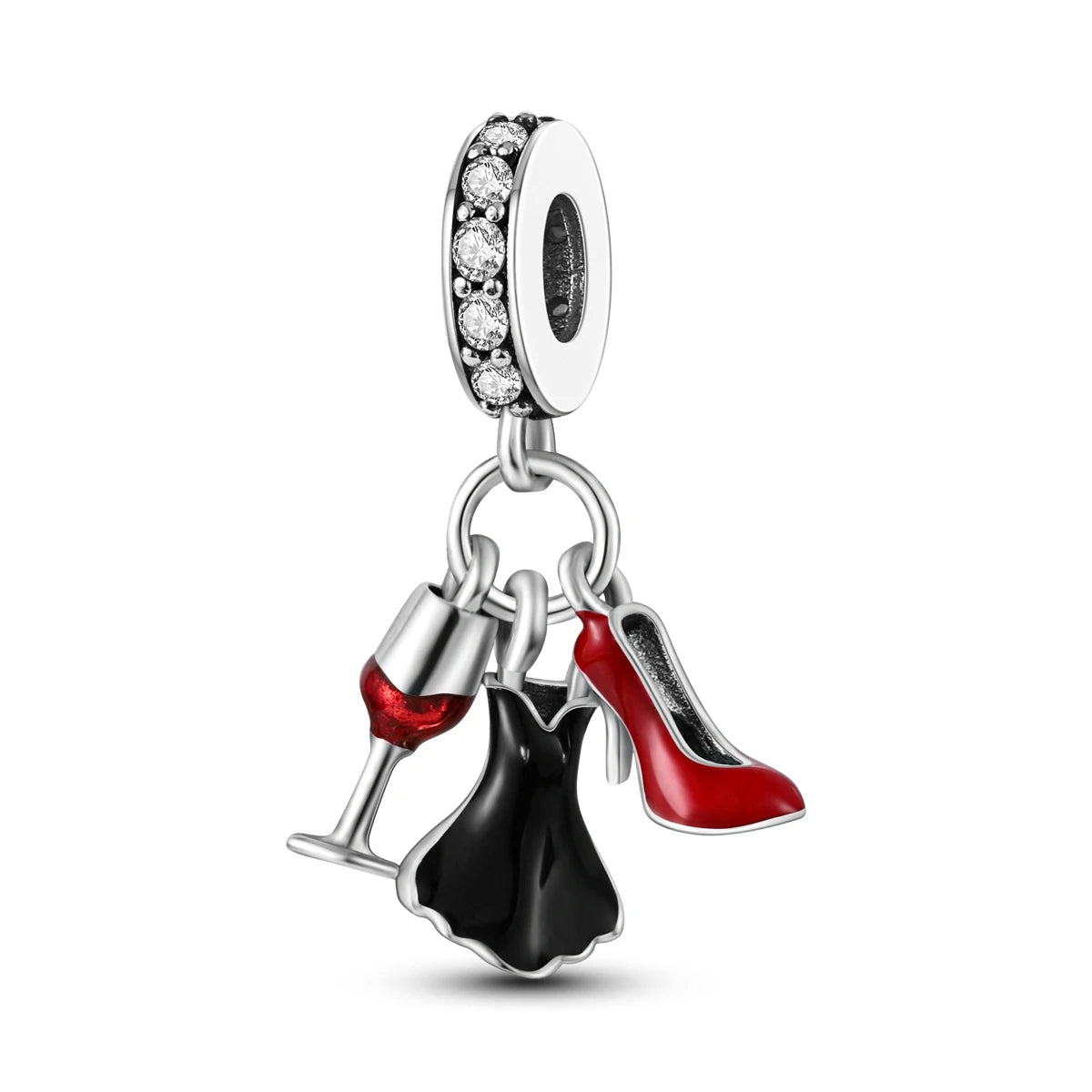 925 Silver Plated Firefly Pizza Cake Charms Fit Original Pandora Bracelet Making Fashion Jewelry