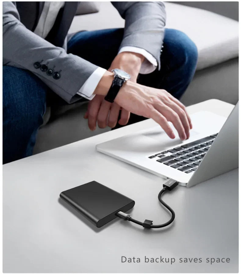 Portable SSD 1TB External Hard Drive High-speed Mobile Solid State Drive External Storage Decives Hard Disks for PC/ Mac