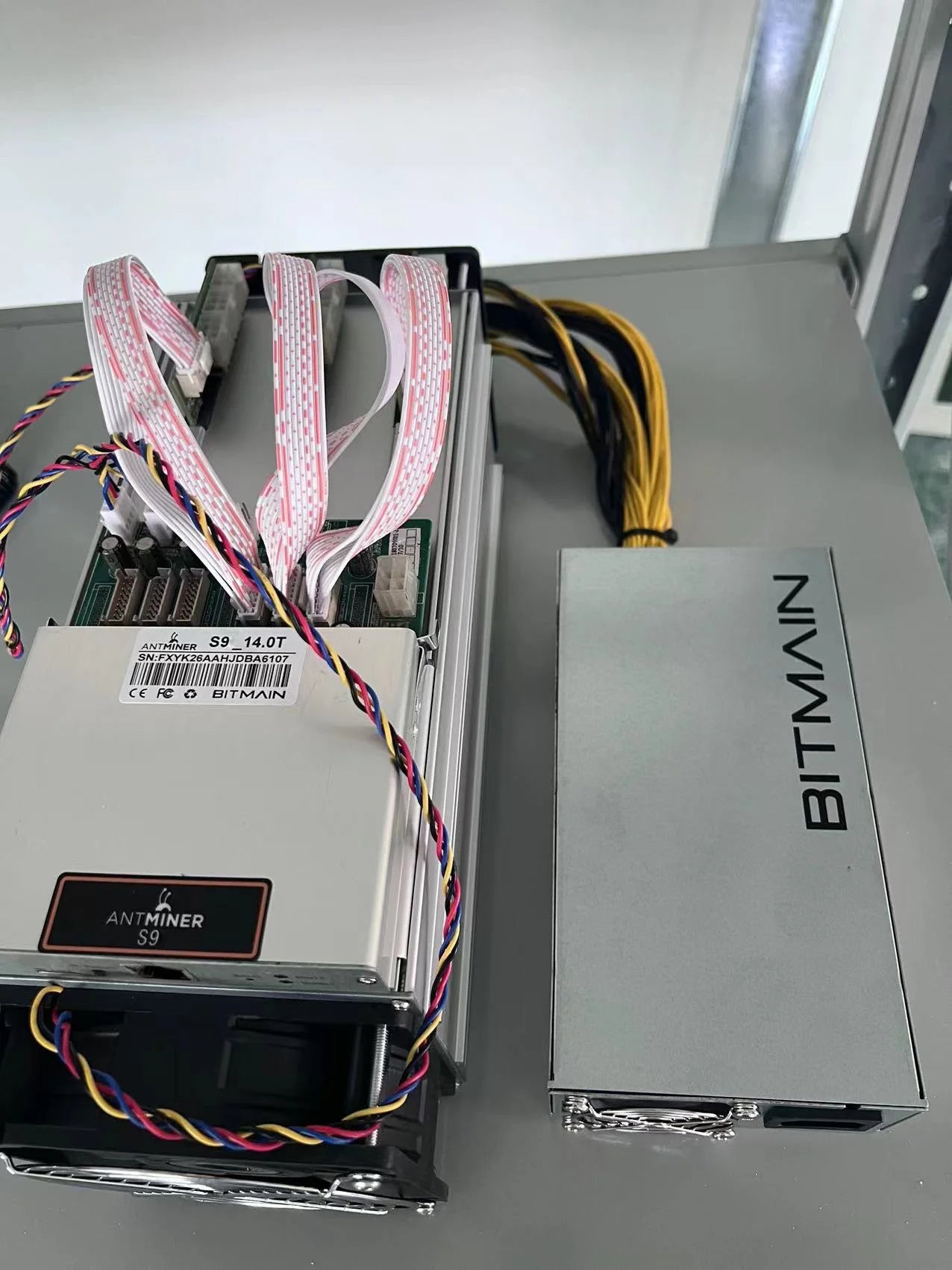 Antminer S9i 14Th/s with Bitmain PSU Bitmain S9i 14T Bitcoin Miner 1350W BTC ASIC Miner BTC BCH Mining Machine Than S9 S9j 13.5T