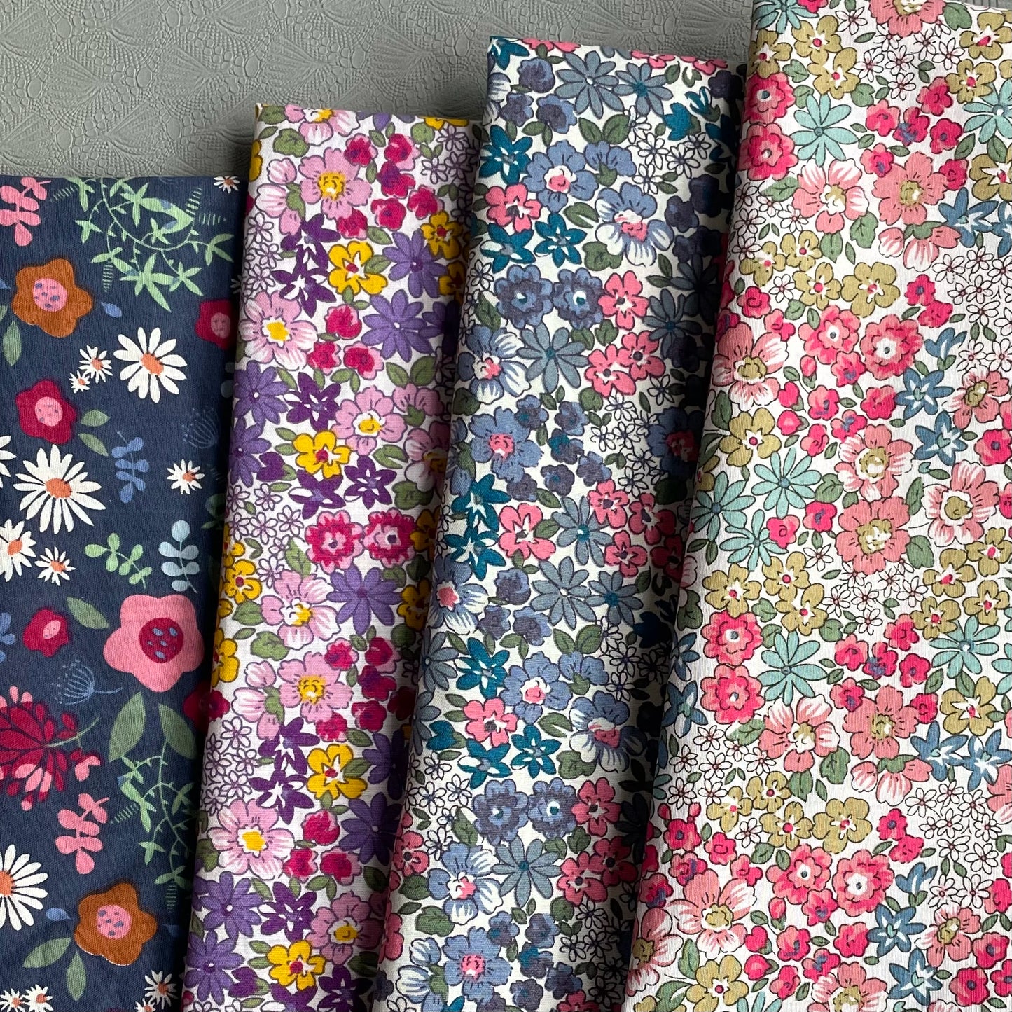 145X50cm Floral Plants 100% Cotton Printed Fabric is Used for Hand Sewing Fabric Patchwork Children's Dresses and Skirts DlY
