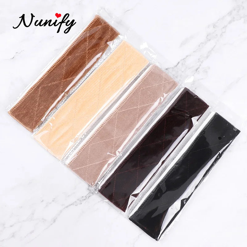 Nunify Non-slip Soft Velvet Women Wig Grips Headband Adjustable Wig holder Velvet Wig Accessories Grip Scarf Headband