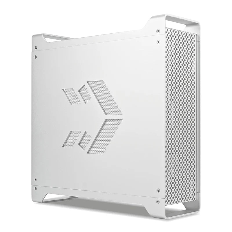 METALFISH G5 Computer Case PC Gamer Micro ATX HTPC Case Desktop Gaming All-aluminum Slim Chassis Supports Knife Card FLEX Power