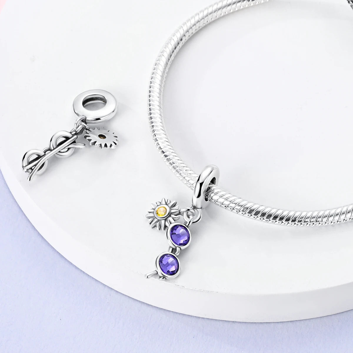 925 Silver Plated Firefly Pizza Cake Charms Fit Original Pandora Bracelet Making Fashion Jewelry