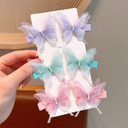 Headwear Girls Hairpins Fashion Butterfly Shape Hairgrip Hair Clips Sweat Jewelry Gift Womens Headdress