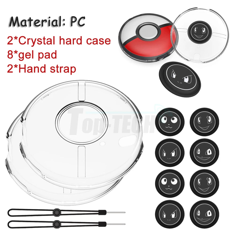 1-3pcs Silicone Protective Cover Hard/Soft Shell Case for Pokemon Go Plus Transparent Protector PC / TPU Sleeve Game Accessories