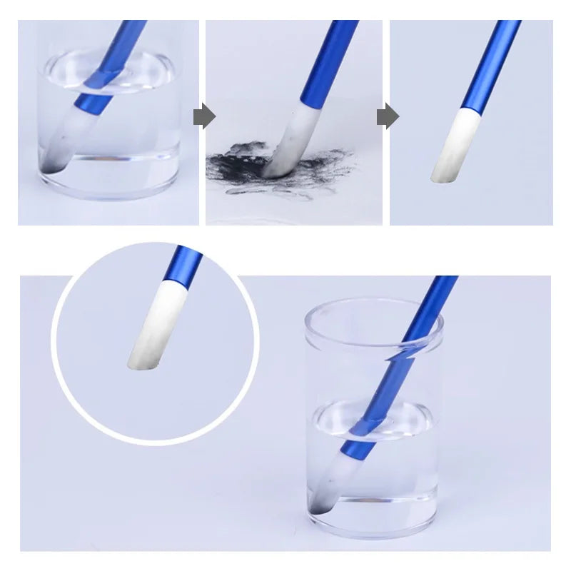 Metal Stainless Wipe Stick seepage line cleaning swabs Stickers Cotton swabs Old effect aids tool For Hobby Model Making
