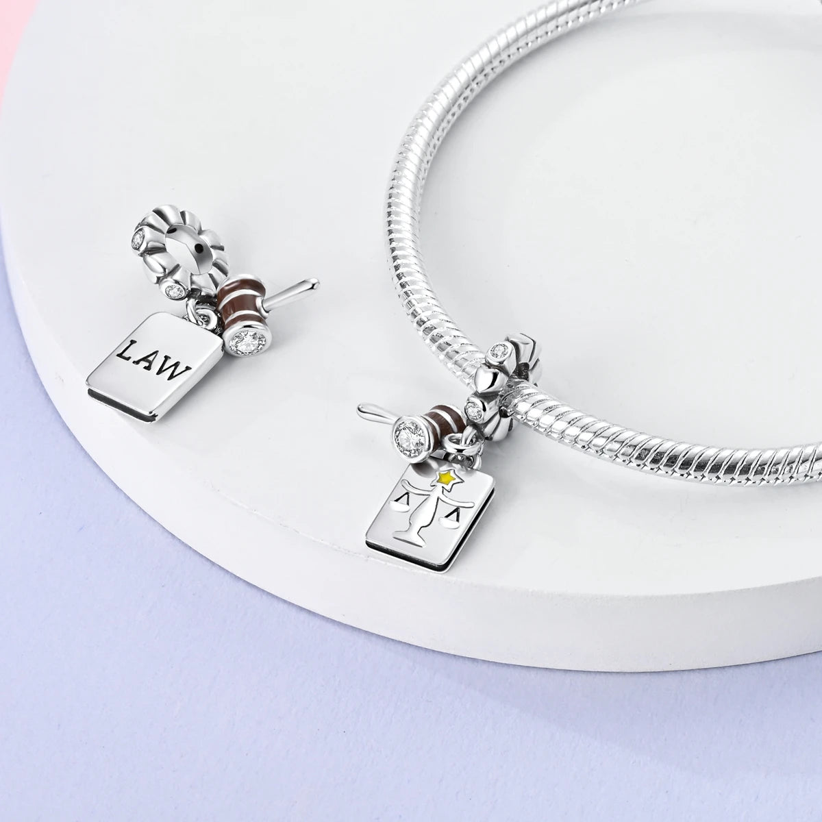 925 Silver Plated Firefly Pizza Cake Charms Fit Original Pandora Bracelet Making Fashion Jewelry