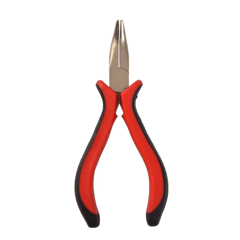 1Pcs Portable Durable Carbon Steel Forging Jewellery Pliers Light Weight Mini Pliers Hand Tools Round Flat Long Nose Pliers