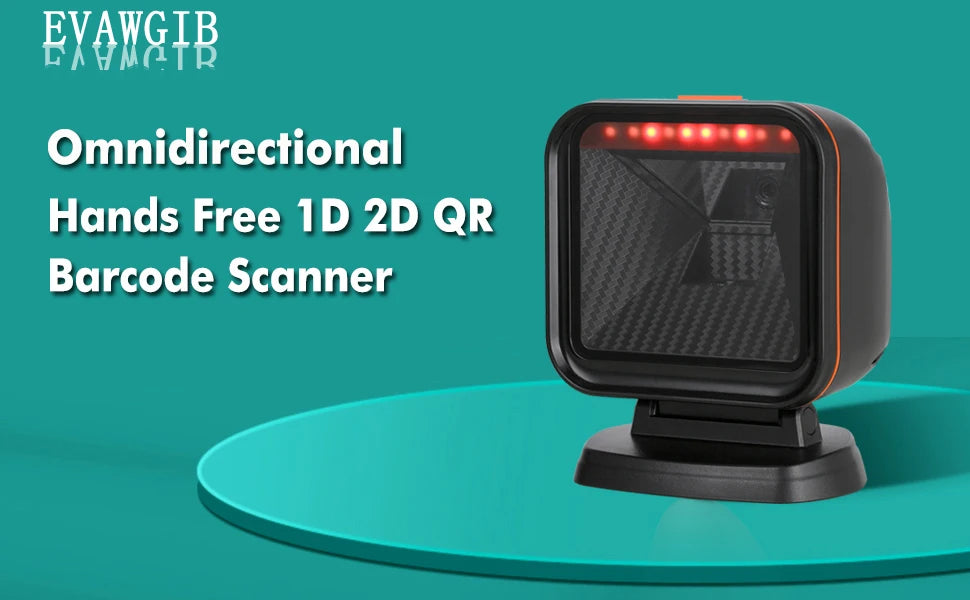 2D Omnidirectional Barcode Scanner QR Code Desktop Barcode Reader for Supermarket Auto Sense Data Matrix PDF417 barcod scanners