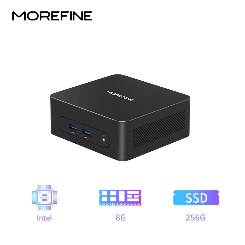 MOREFINE M8 Mini PC Intel 5205U up to 1.9GHz Windows 11 pro 16G RAM 512G SSD 4K@60 WiFi 5/BT 5.1 Laptop Desktop Computer Office