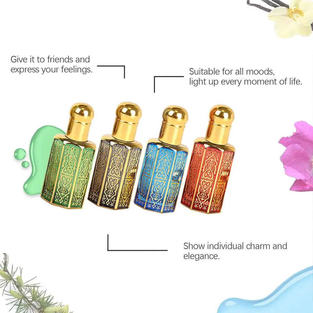 Arabian Perfume Men Charming Perfumes Women Long Lasting Personal Mist Oil Fragrance 4 Smells Stylish Perfume For Hair And Body