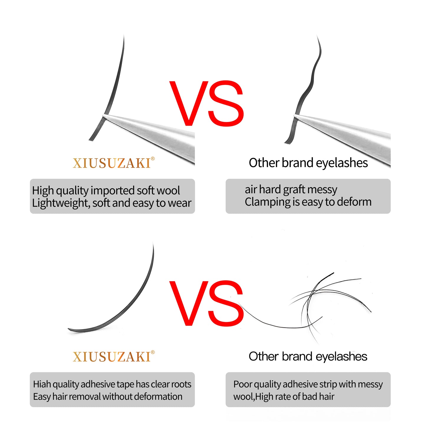 XIUSUZAKI SONG LASHES Wispy Spikes Eyelash Extension Fairy Eyelashes Promade Wispy Fans For Eyelash Extensiones