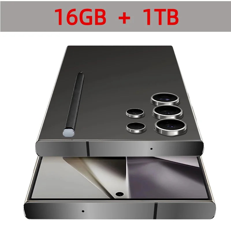 2025New S24 Ultra 7.3HD Cellphones Global Version 4G 5G Original Smartphone Dual SIM Android 14 Cell Phone 8000mAh Mobile Phones