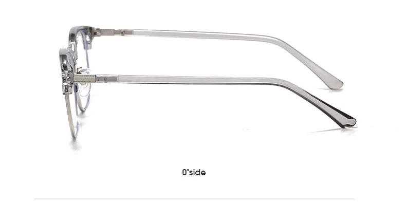 XJiea 2024 Photochromic Anti-blue Light Glasses Men Fashion Rectangle Semi Rimless Eyewear For Women Office Computer Goggle