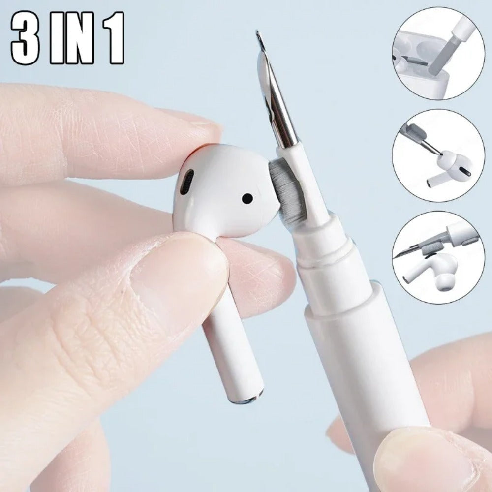 2 IN1 Cleaner Kit Set Bluetooth Earphones Cleaning Pen for Airpods 3 Pro Case 13 Brush Headsets Cleaners Earbuds Cleaning Tools