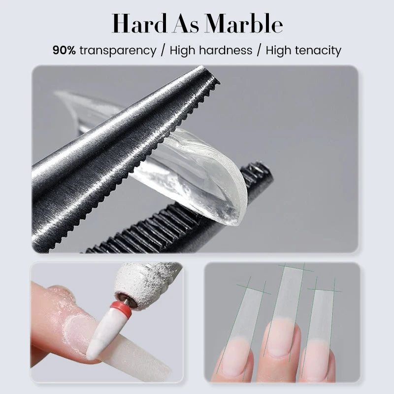 BORN PRETTY 30g Super Crystal UV Hard Gel for Building Nail Apex Nail Strengthen 3D Modeling Clear Nail Supplies Gel for extend