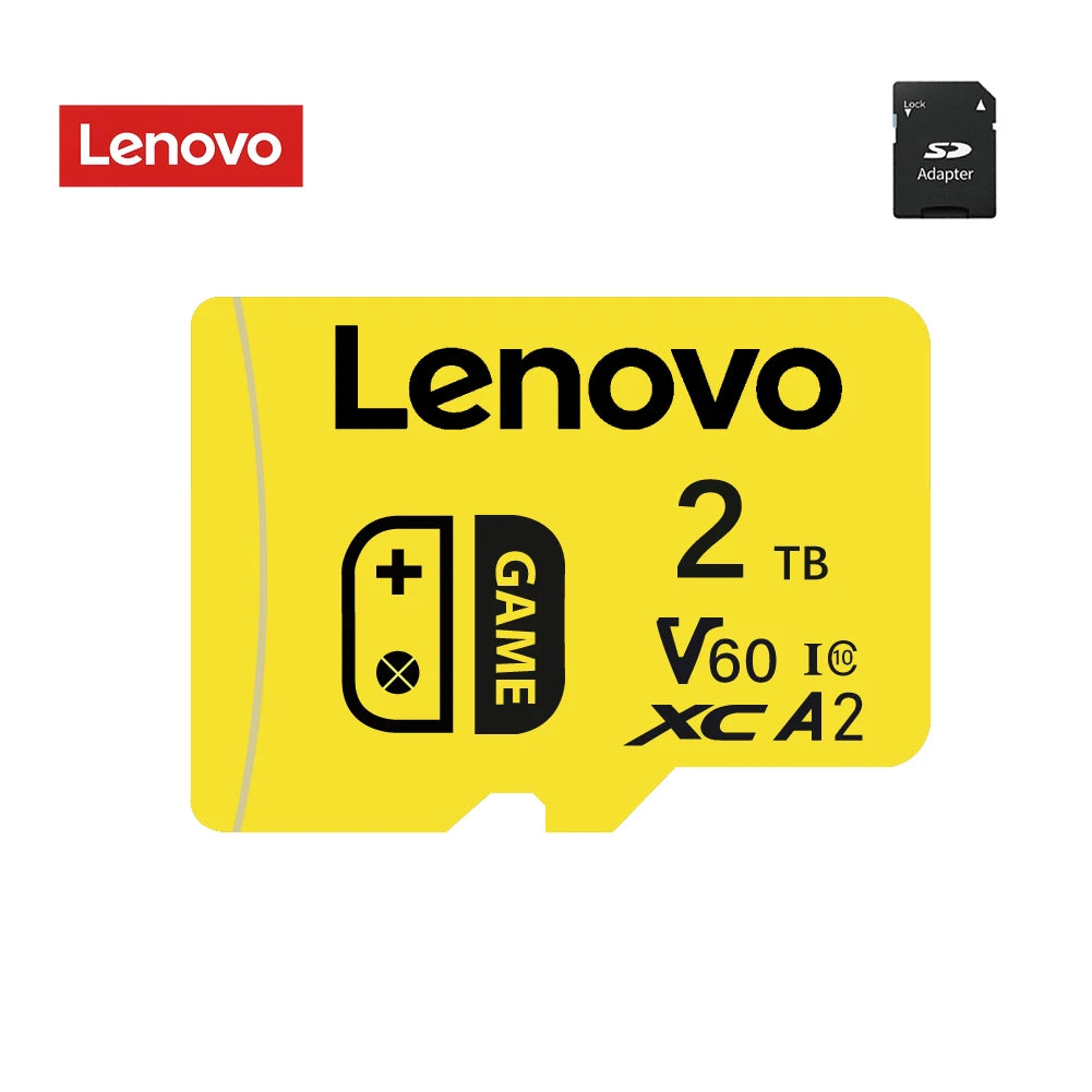 Lenovo 2TB SD Memory Card 1TB 512GB 256GB A2 U3 Micro TF SD Card 128GB High Speed MLC TF Card For Nintendo Switch Ps4 Games