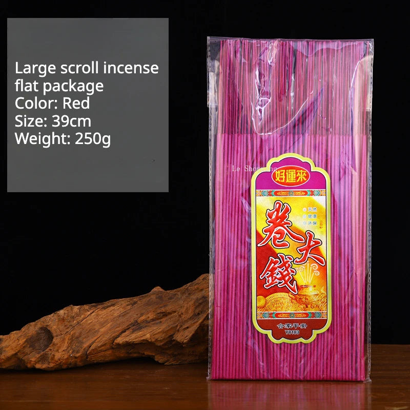 Stick Incense Golden Roll Money Handmade Smoke-free Bamboo Incense Indoor Office Purify Air/an Incense Help Sleep Natural Aroma