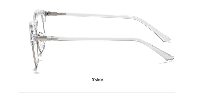 XJiea 2024 Photochromic Anti-blue Light Glasses Men Fashion Rectangle Semi Rimless Eyewear For Women Office Computer Goggle