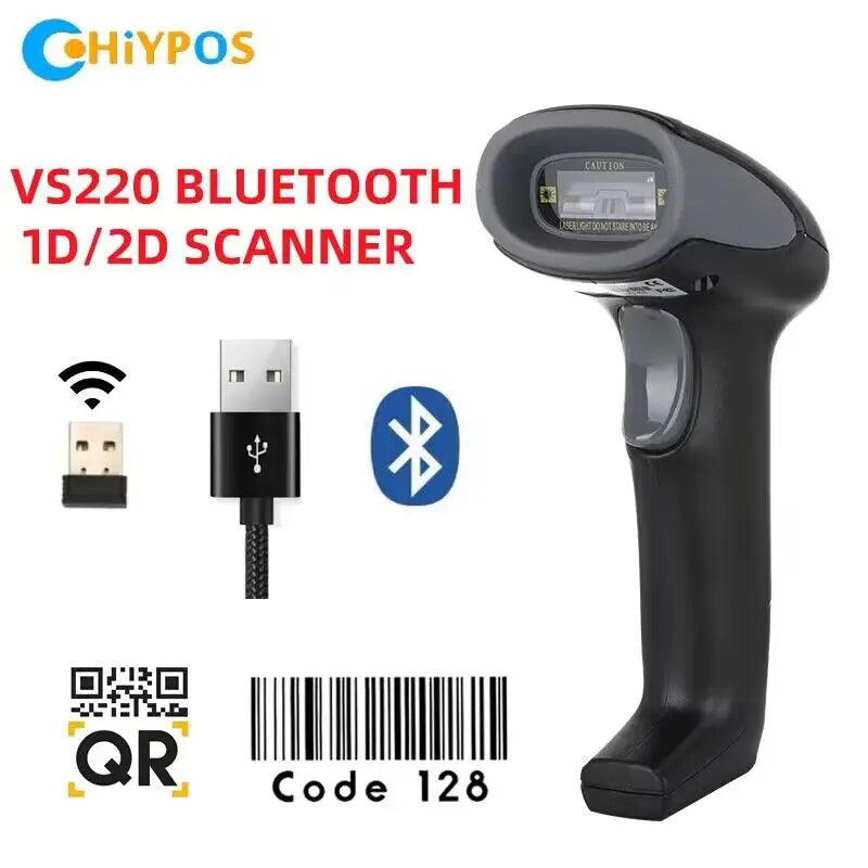 CHIYI 1D/2D Supermarket Handhel Barcode Bar Code Scanner Reader QR PDF417 Bluetooth 2.4G Wireless &Wired USB Platform