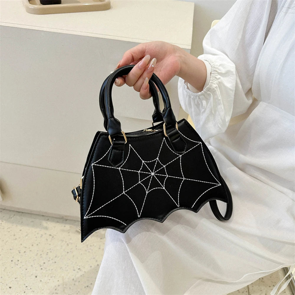 2024 Halloween Novelty Women Crossbody Bag Creative Bat Wing Top-handle Bags Fashion Ladies PU Leather Small Handbags