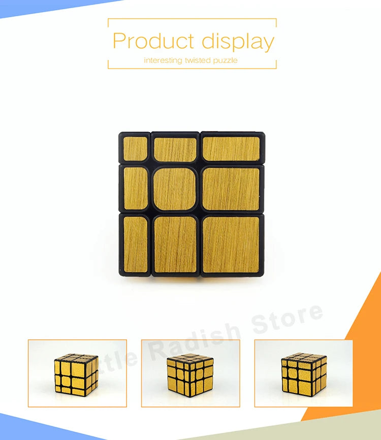 [Picube] MoYu MeiLong Mirror 3x3 Magic Cube Puzzle Silver Gold Stickers Speed Cubes Professional Learning Toys For Children Gift