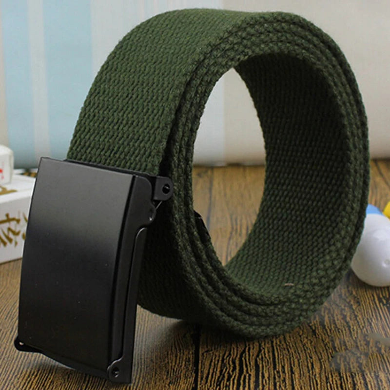 1pc Military Nylon Adjustable Belt Men Female Belts Men Outdoor Travel Tactical Waist Belt With Metal Buckle For Pants 2023