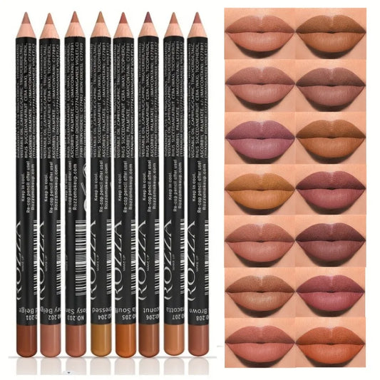 14pcs/set Lip Liner Pencil Matte Nude Contour Lipliner Lipstick Waterproof Long Lasting Lipstick Pen Lip Tint Cosmetics