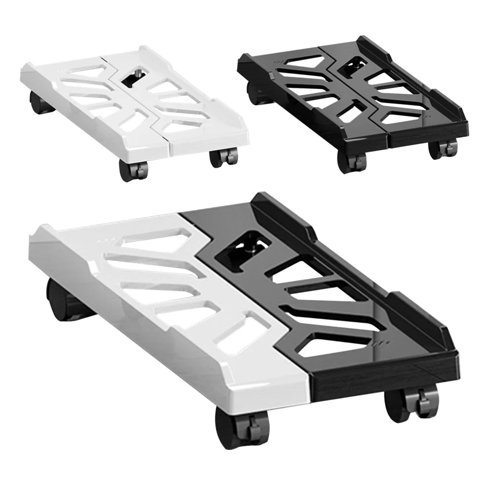 Adjustable Mobile CPU Stand Heavy-Duty PC Tower Stand With 4 Caster Wheels Ventilated Under Desk CPU Holder PC Floor Cart